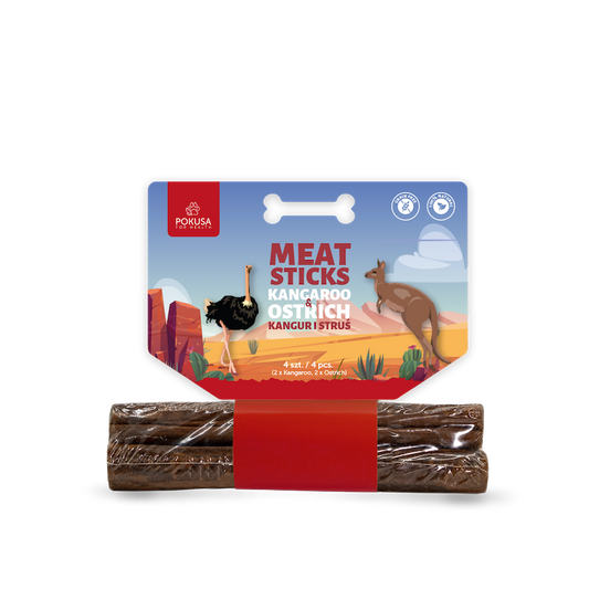 Feel The Wild - Meat Sticks - 2 x Strauß & 2 x Känguru